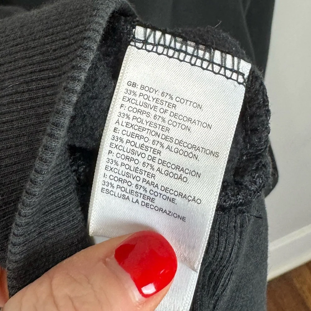The North Face Black Hoodie | “Never Stop Exploring” Graphic | M/L